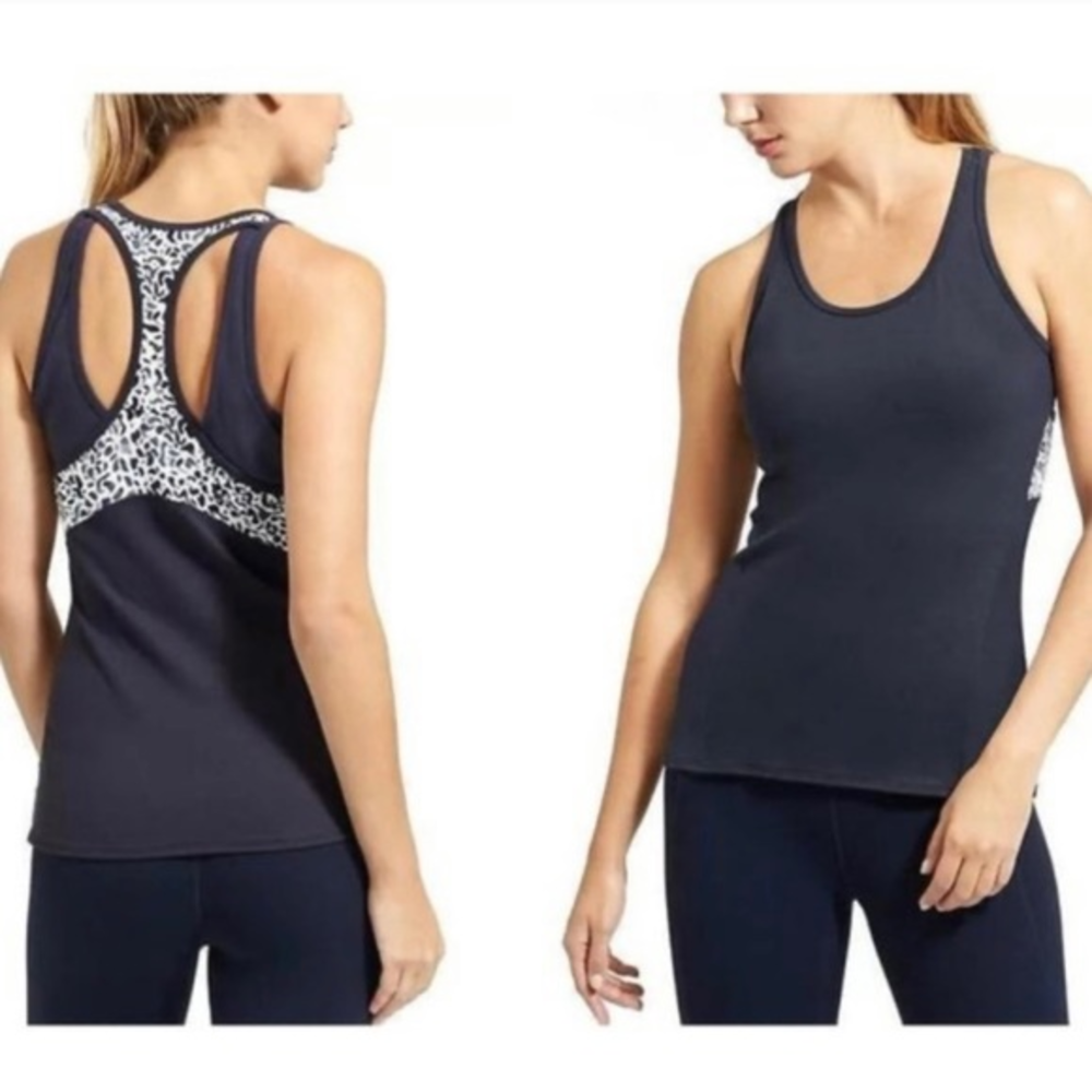Womens Athleta Inversion Animal Print Tank Top XS